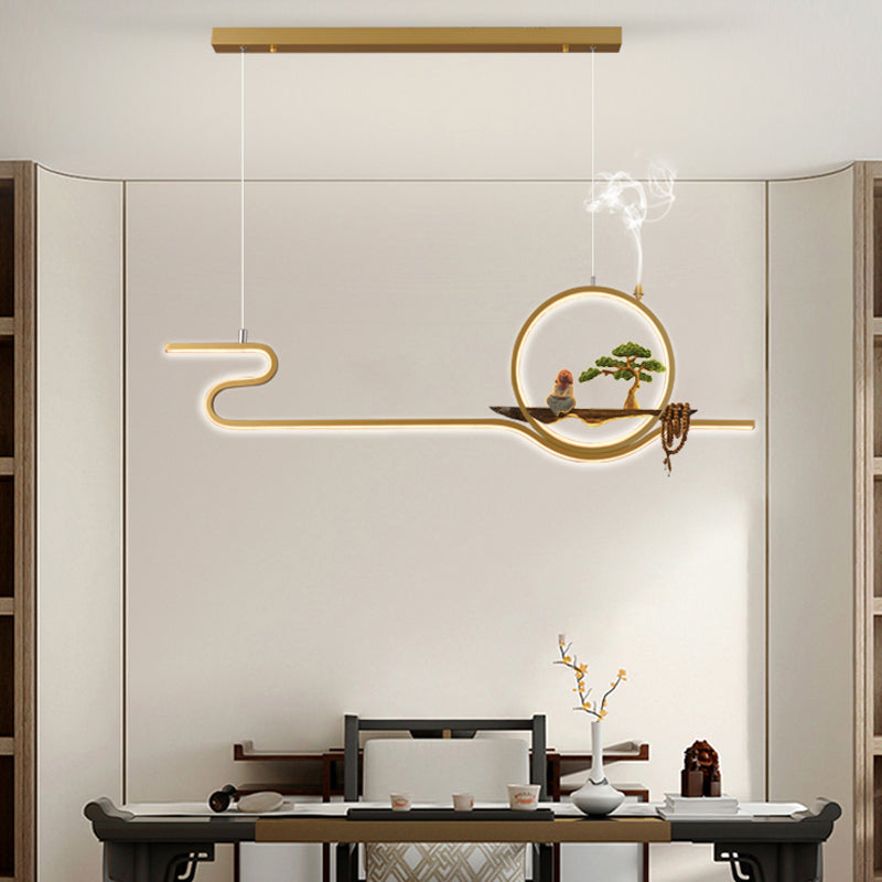 Iluminación moderna de la isla de la isla de la isla accesorios de iluminación colgante