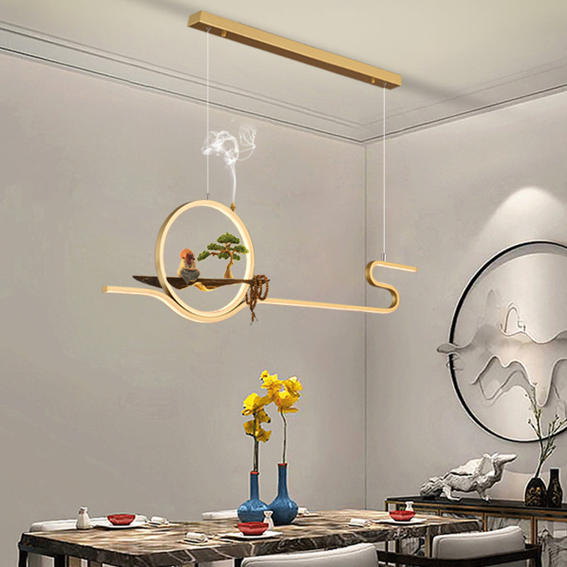 Iluminación moderna de la isla de la isla de la isla accesorios de iluminación colgante