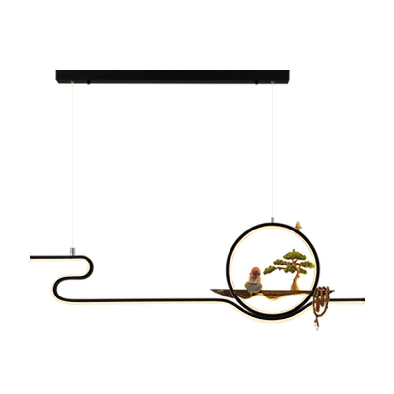 Iluminación moderna de la isla de la isla de la isla accesorios de iluminación colgante