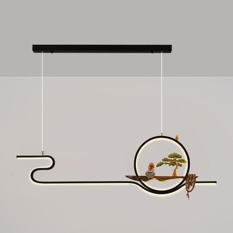 Iluminación moderna de la isla de la isla de la isla accesorios de iluminación colgante