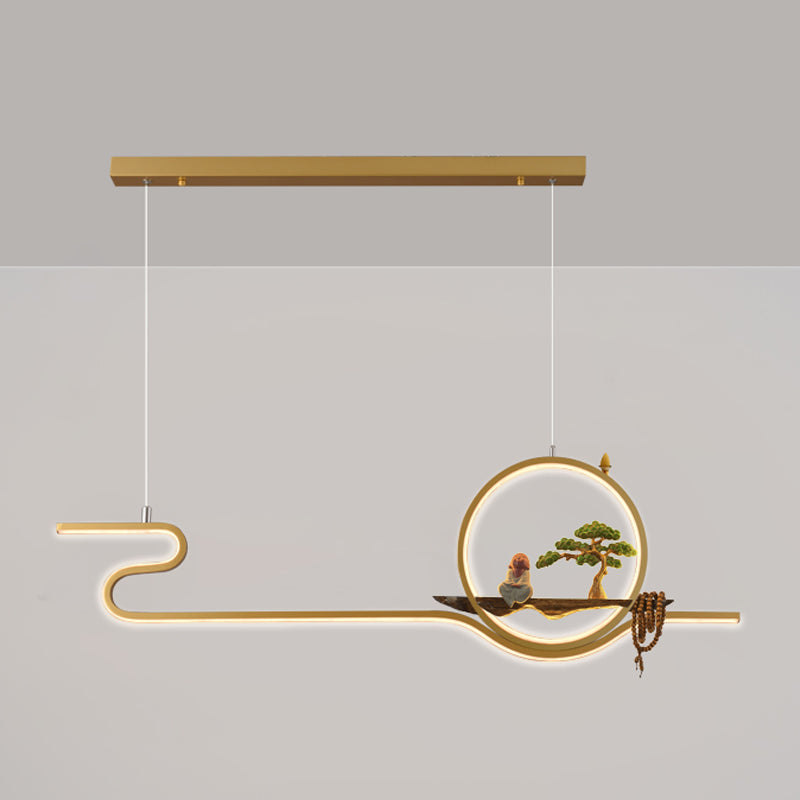 Iluminación moderna de la isla de la isla de la isla accesorios de iluminación colgante