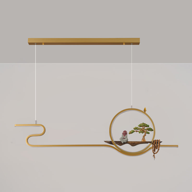 Iluminación moderna de la isla de la isla de la isla accesorios de iluminación colgante