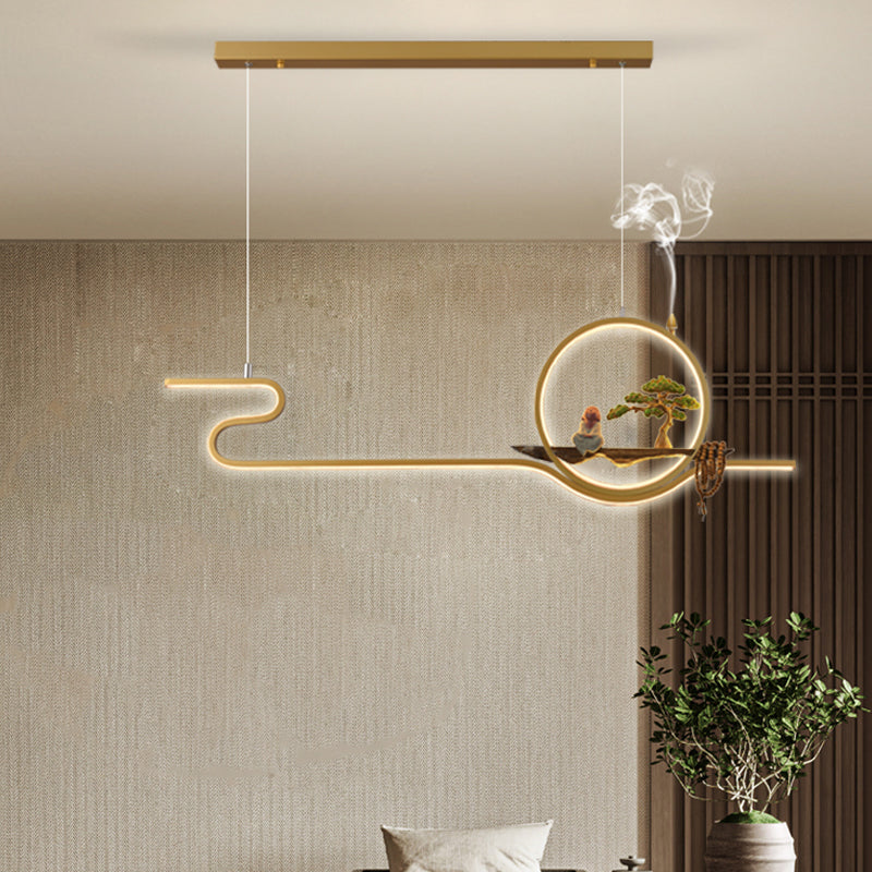 Iluminación moderna de la isla de la isla de la isla accesorios de iluminación colgante