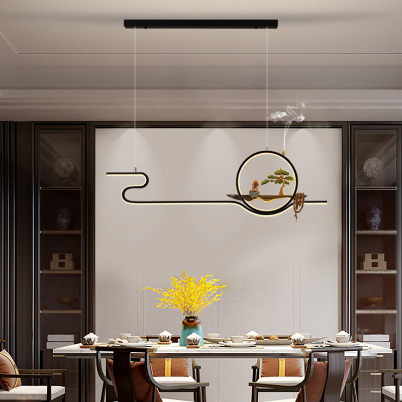 Iluminación moderna de la isla de la isla de la isla accesorios de iluminación colgante