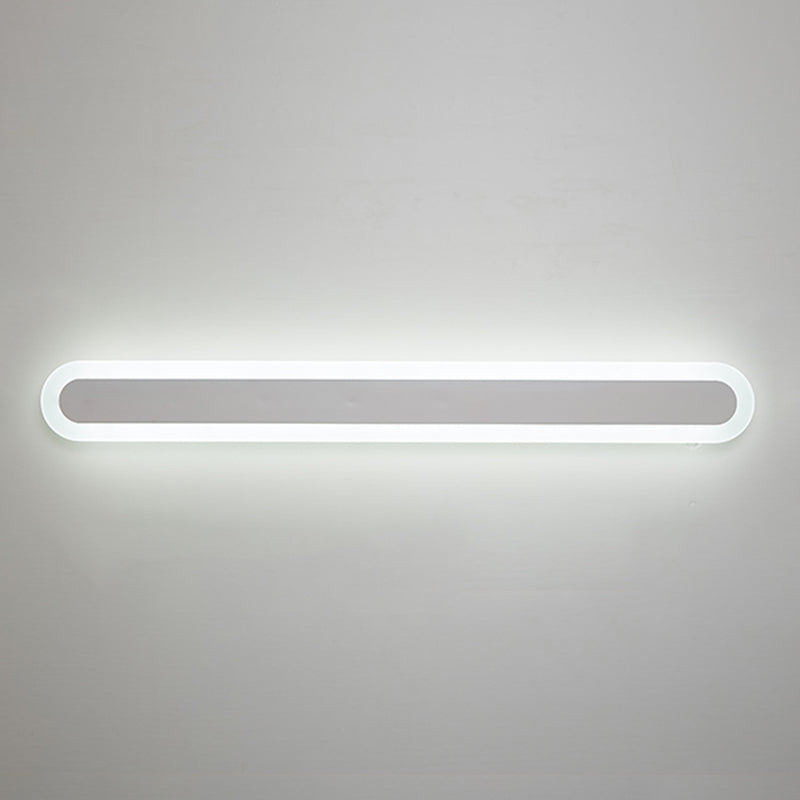 Single Light Linear Shape Wall Lighting Modern Style Metal Wall Lighting Fixtures