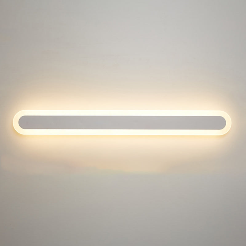 Single Light Linear Shape Wall Lighting Modern Style Metal Wall Lighting Fixtures
