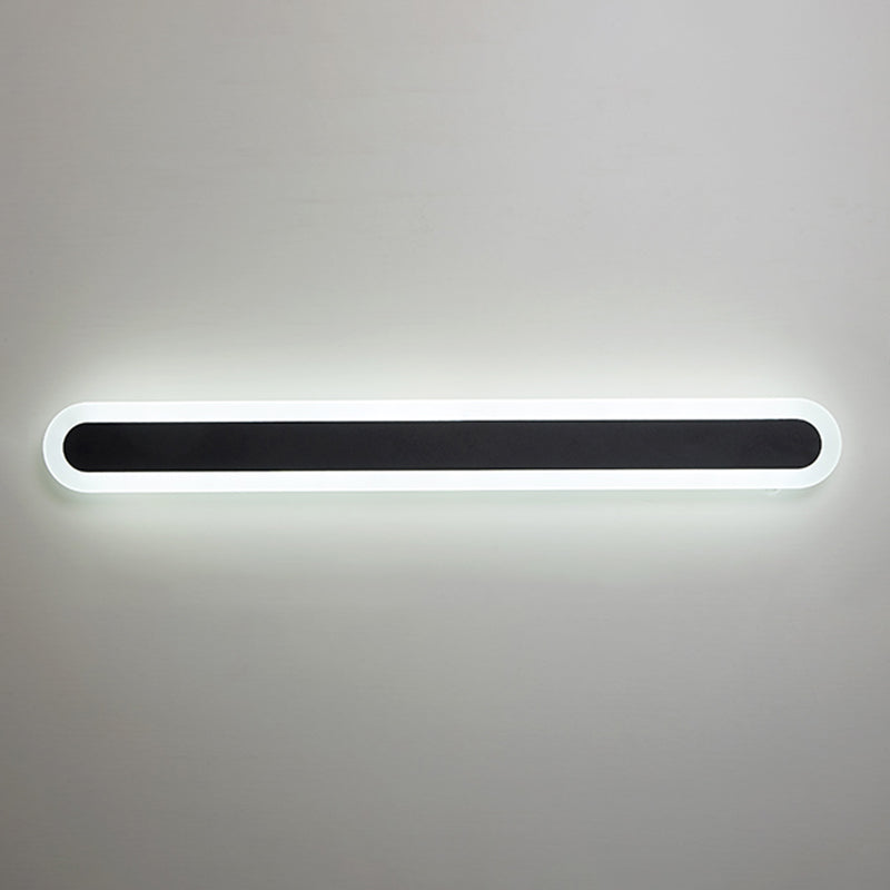 Single Light Linear Shape Wall Lighting Modern Style Metal Wall Lighting Fixtures