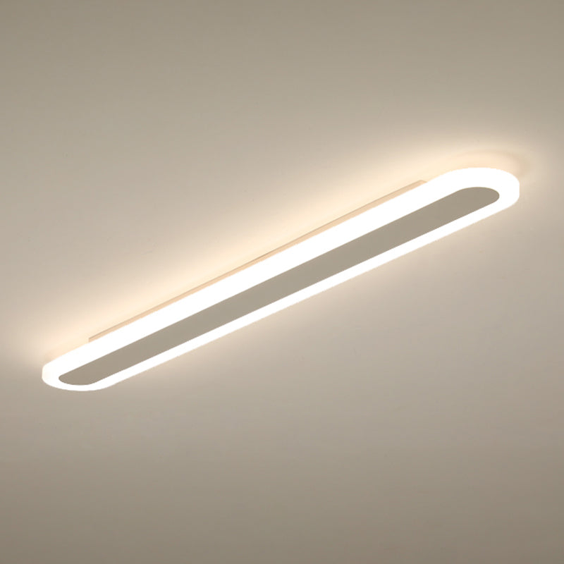 Single Light Linear Shape Wall Lighting Modern Style Metal Wall Lighting Fixtures