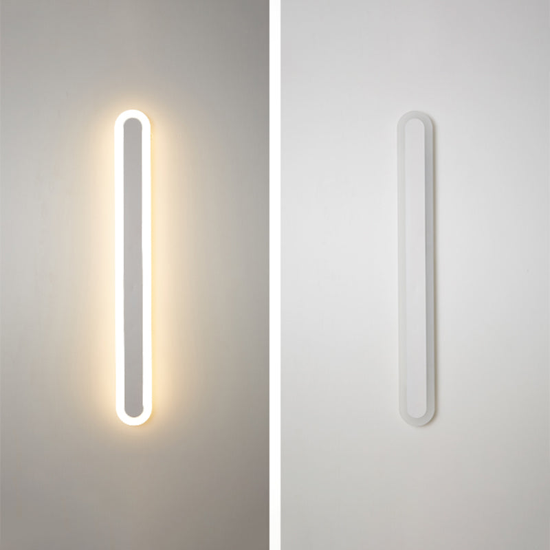 Single Light Linear Shape Wall Lighting Modern Style Metal Wall Lighting Fixtures