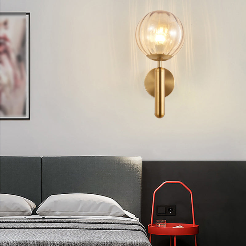 Lampe murale sphérique de style moderne 1 éclairage mural clair