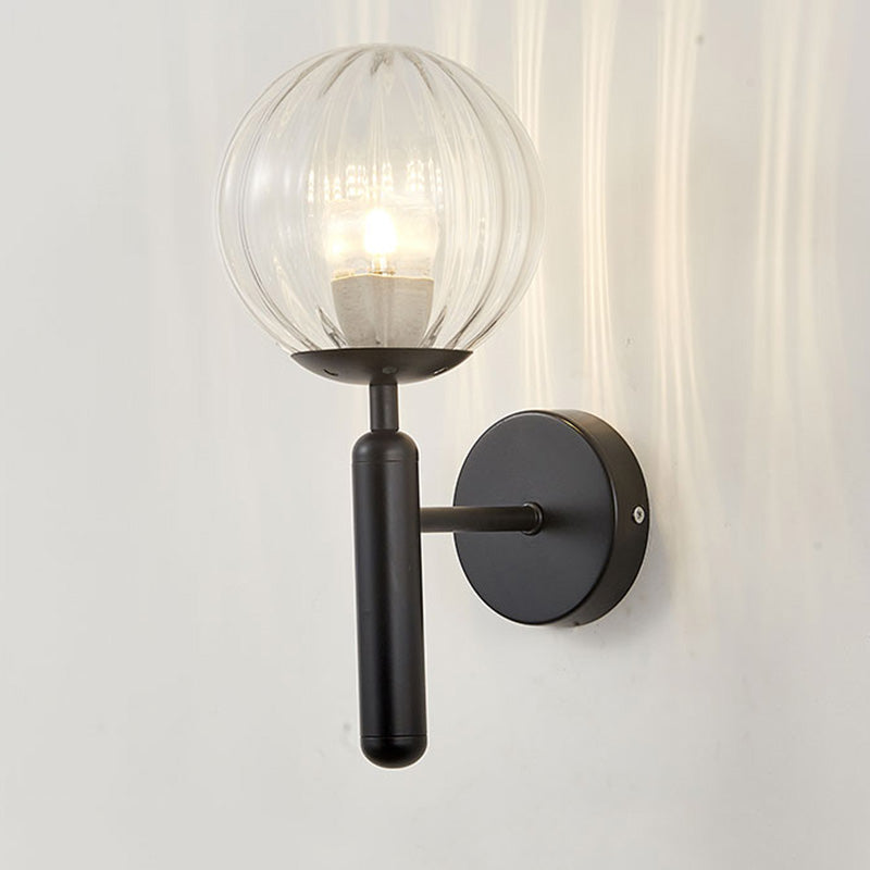 Lampe murale sphérique de style moderne 1 éclairage mural clair