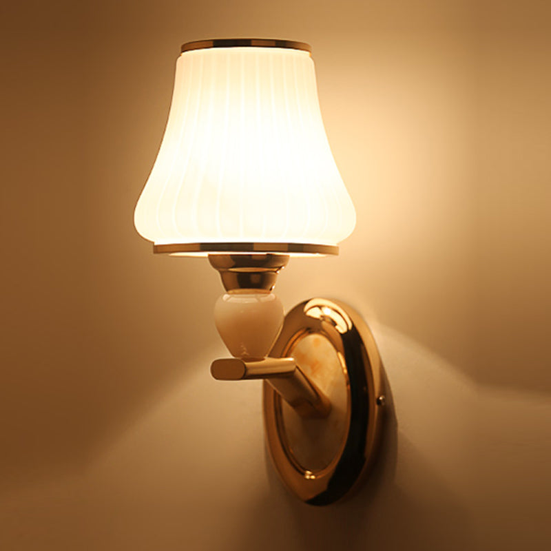 Multi -Leuchten Glaswand Licht moderner Stil Geometrische Formwandmontage in Weiß