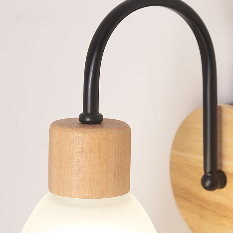 Modern Style Geometric Wall Lamp Light Glass 1 Light Wall Mounted Lighting