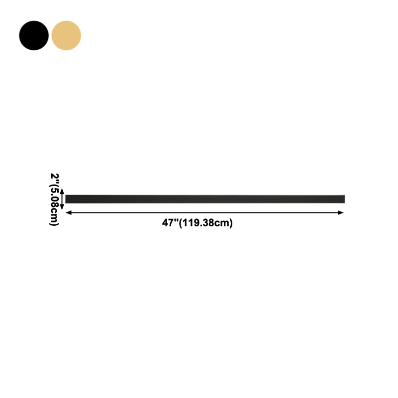 1 Light Metal Wall Light Modern Style Linear Shape Wall Sconce