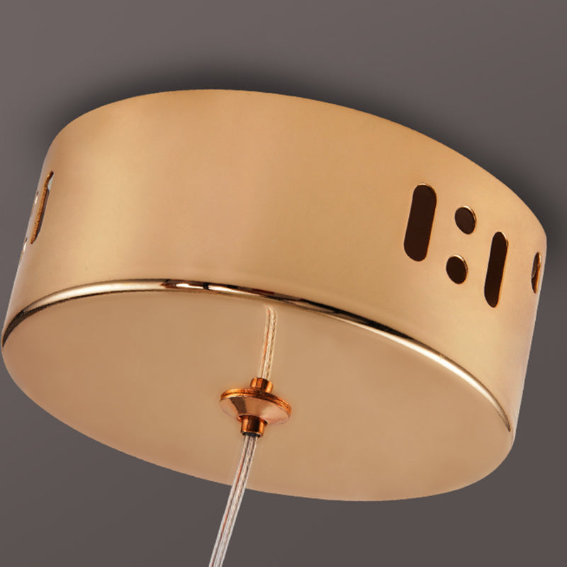 Acrylique Pendentif suspendu de suspension à la lumière de la lumière 1-Light pour chambre à coucher