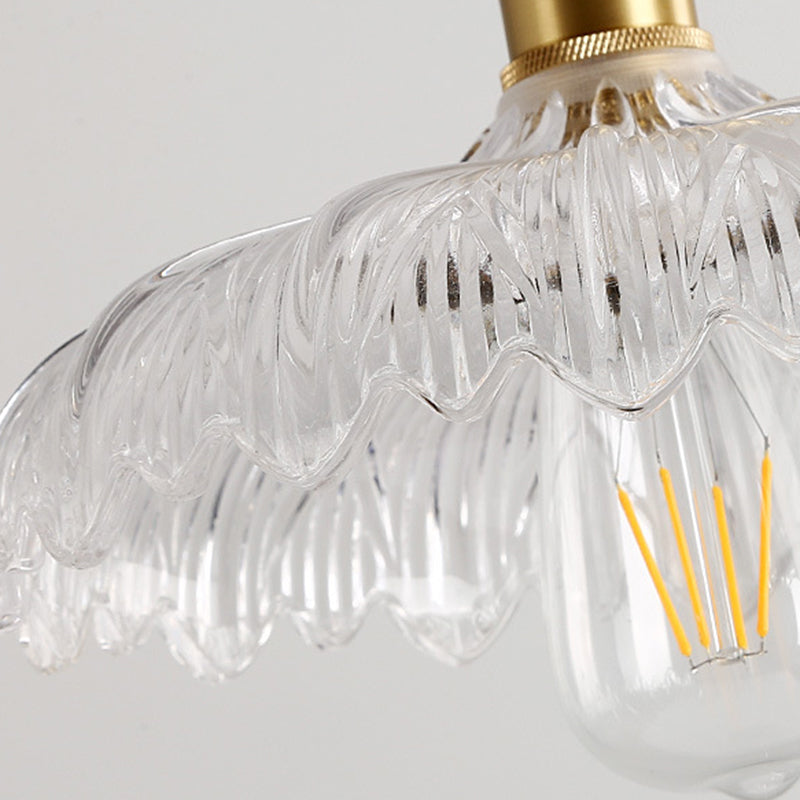 Industrieel hangende plafondlichtglas 1-licht hanglampje voor slaapkamer