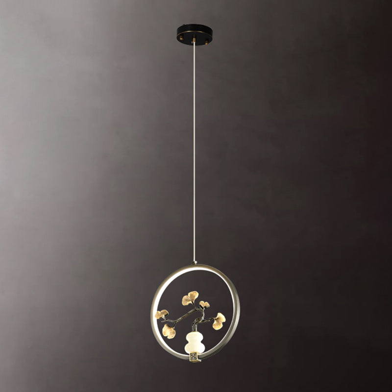 Kit de lampe suspendue en marbre moderne à 1 light