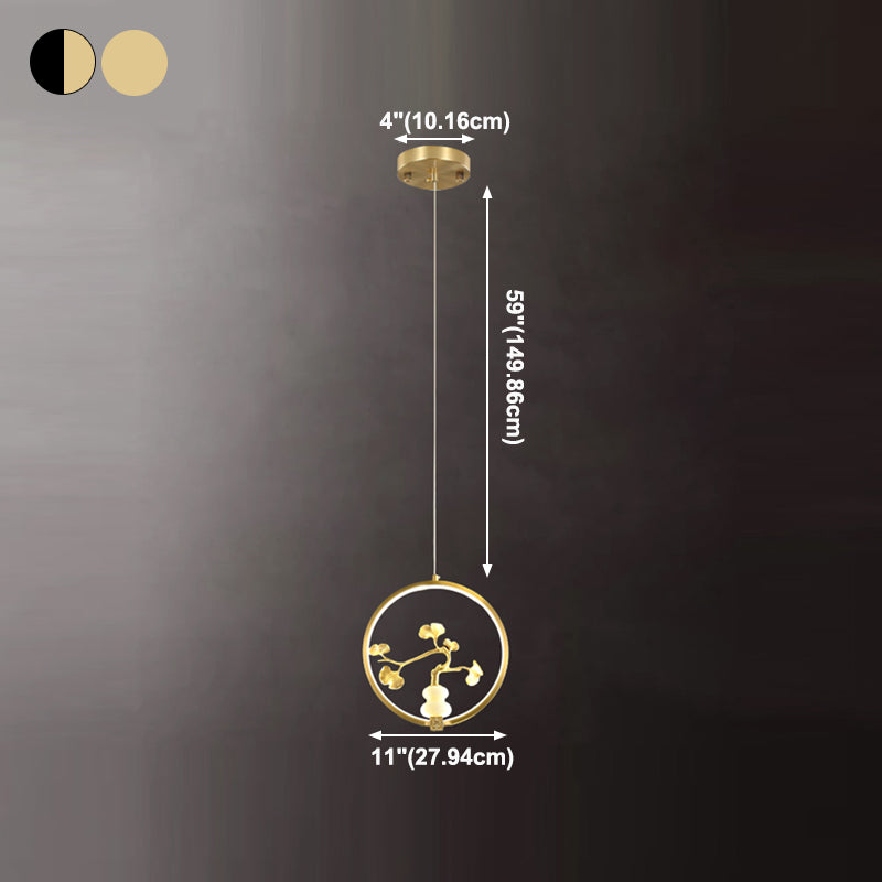 Kit de lampe suspendue en marbre moderne à 1 light