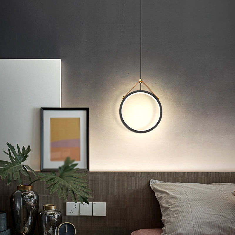 Kit de lumière suspendue linéaire moderne en métal 1-Light Pendant Light pour la chambre
