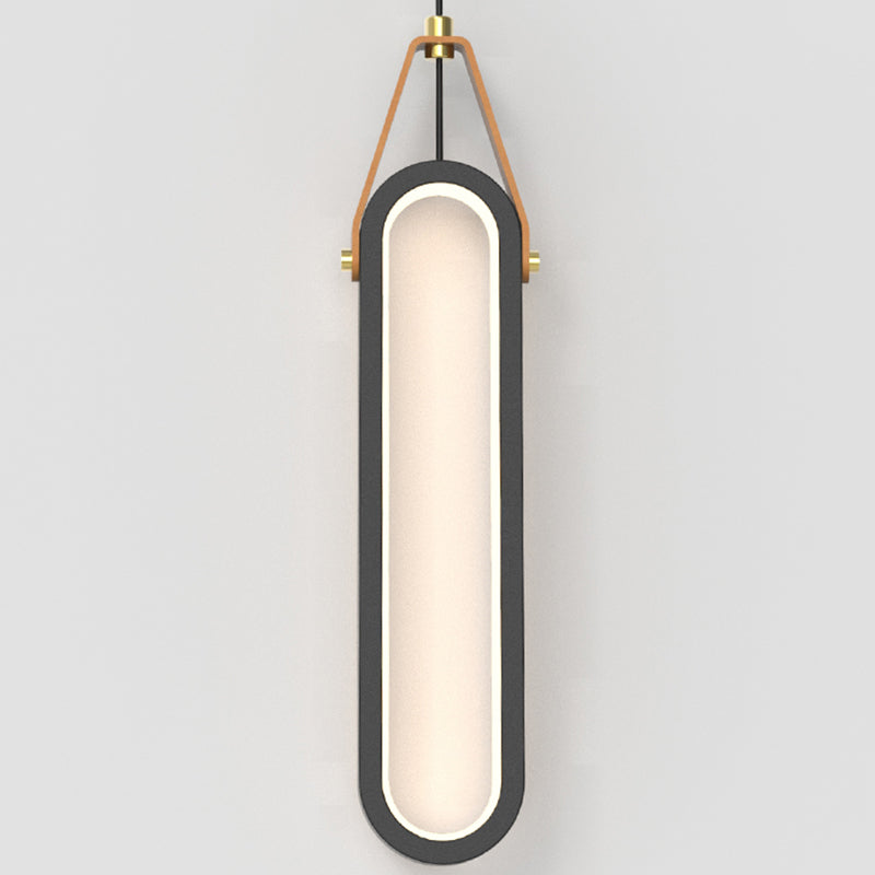 Kit de lumière suspendue linéaire moderne en métal 1-Light Pendant Light pour la chambre