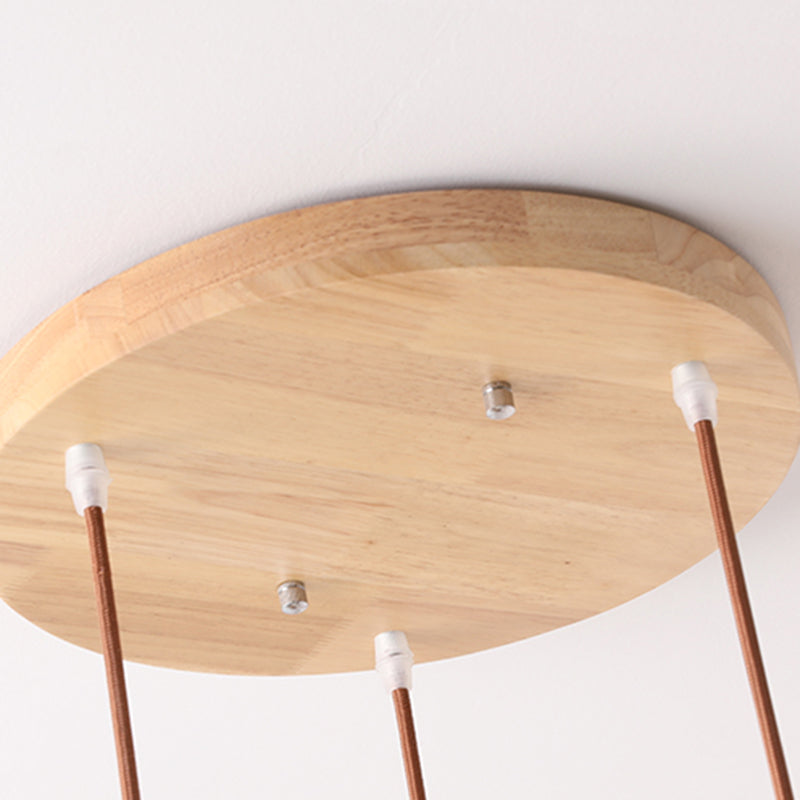 Pendre nordique moderne en bois suspendu plafond plafond pour salle à manger