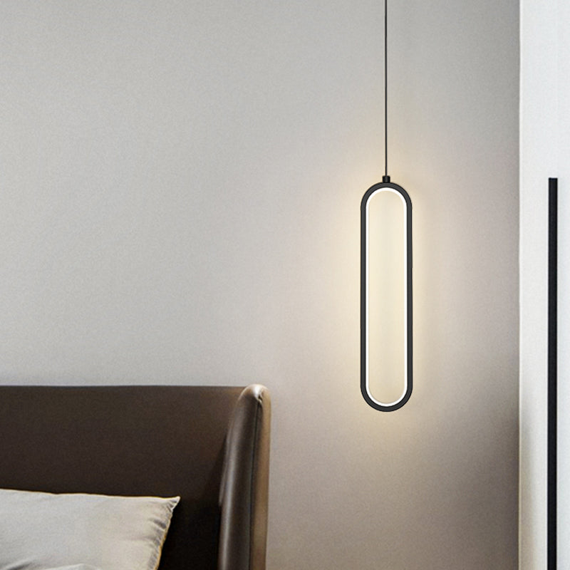 1-Light Wrought Iron Lighting Fixture Minimalism Pendant Light Kit for Bedroom