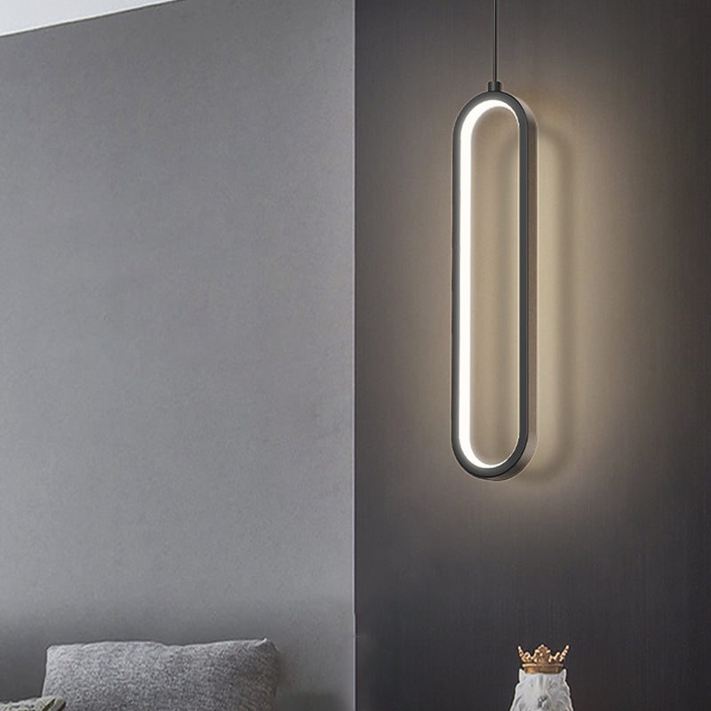 1-Light Wrought Iron Lighting Fixture Minimalism Pendant Light Kit for Bedroom