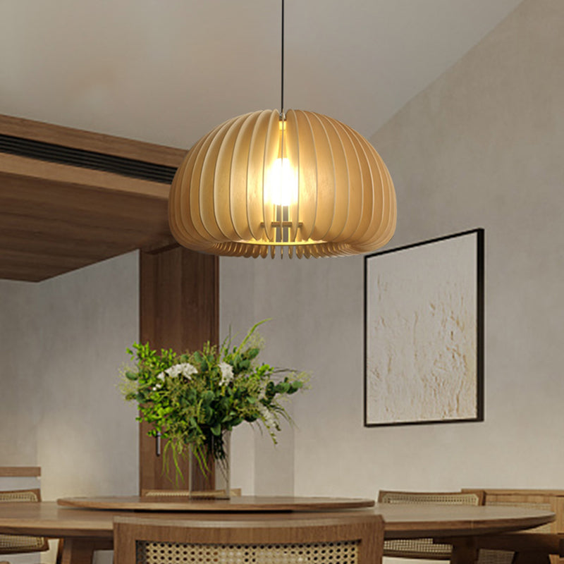 Bois Nordique Pendre moderne Light 1-Light Plafond Plafond pour salle à manger