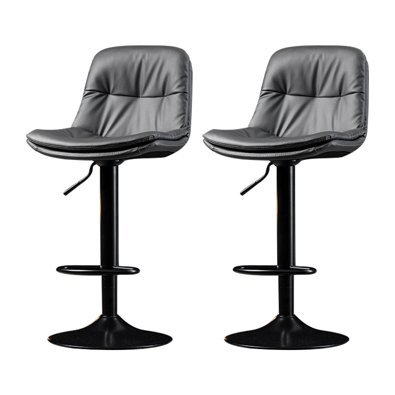 Taburete de Bar giratorio ajustable para interiores, taburete con respaldo y reposapiés, taburete para mostrador