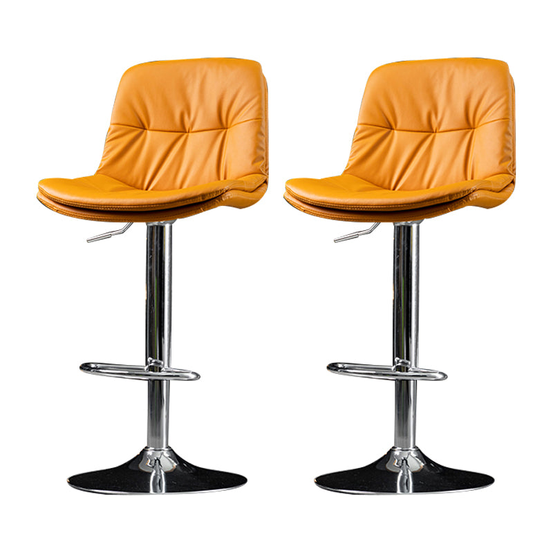 Taburete de Bar giratorio ajustable para interiores, taburete con respaldo y reposapiés, taburete para mostrador