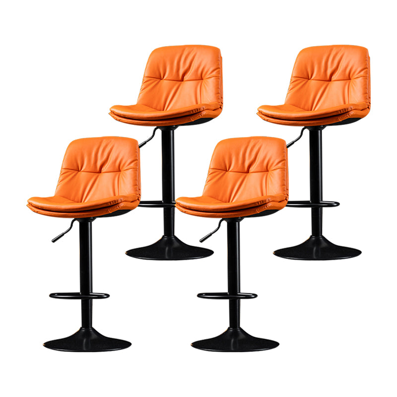 Taburete de Bar giratorio ajustable para interiores, taburete con respaldo y reposapiés, taburete para mostrador