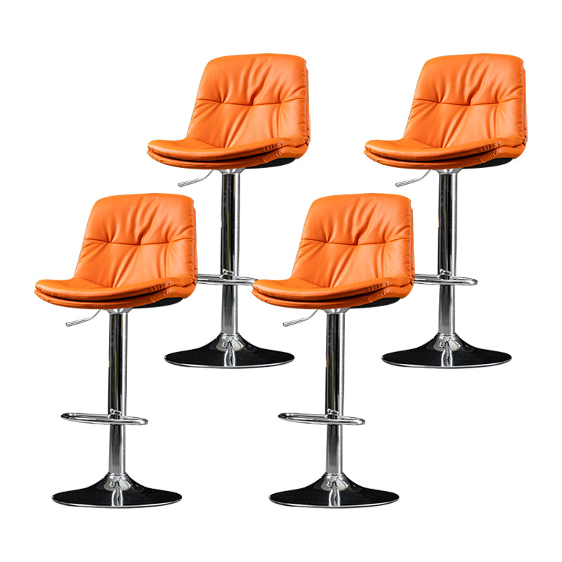 Taburete de Bar giratorio ajustable para interiores, taburete con respaldo y reposapiés, taburete para mostrador
