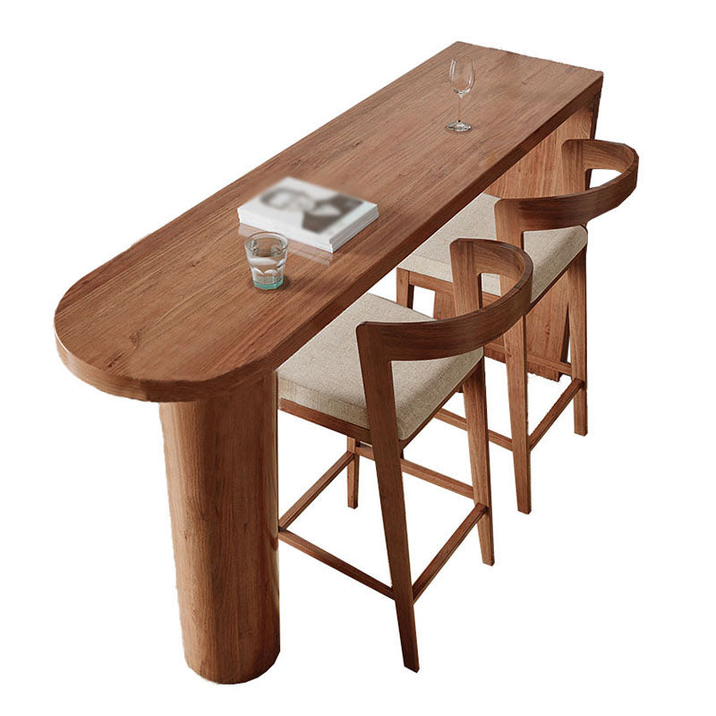 Mesa de madera de la mesa de mostrador de pino