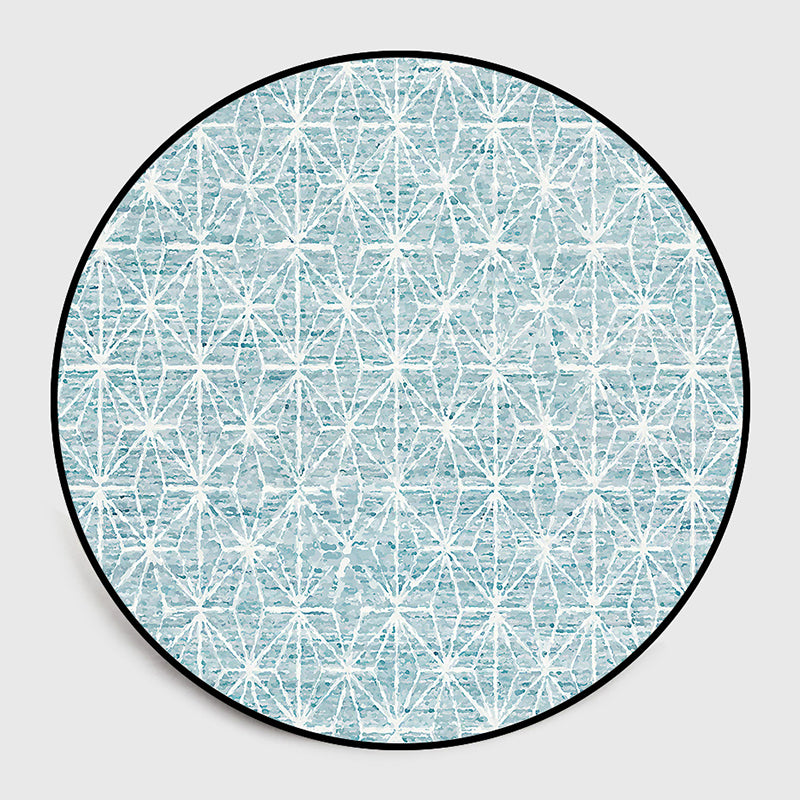 Orange Pattern Rug Polyester Traditional Rug Non-Slip Backing Rug for Living Room