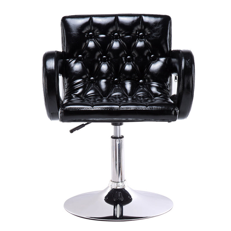 Modern Armed PU Upholstery Bar Stool Adjustable Swivel Backrest Counter Chair