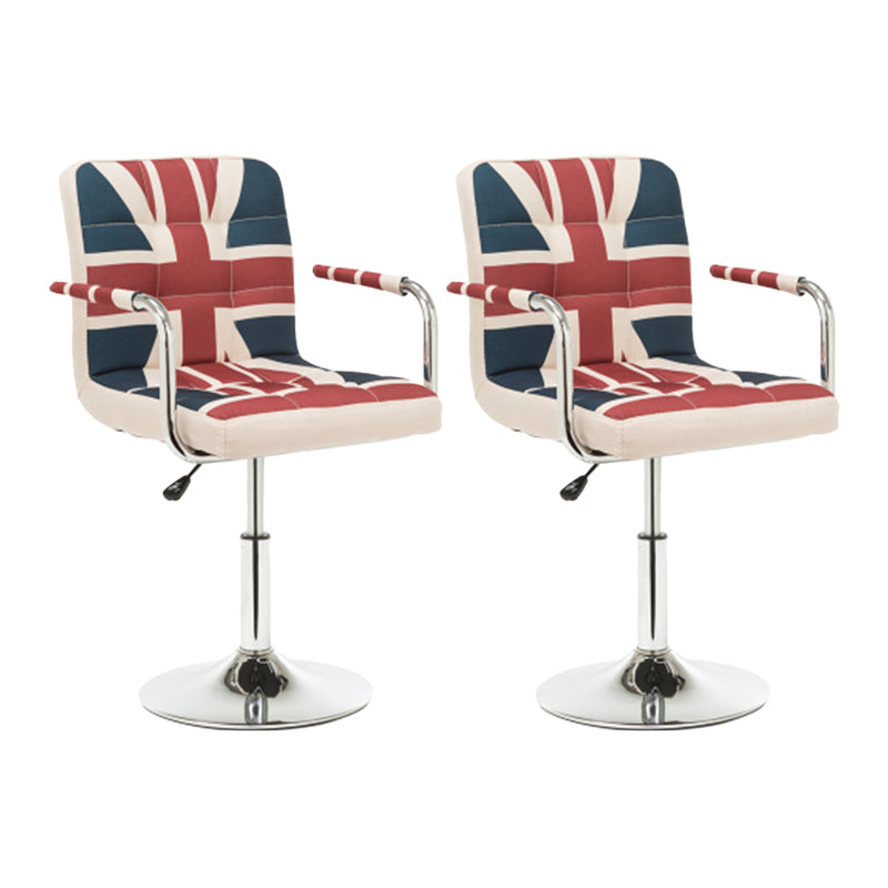 Taburete de bar con respaldo bajo de cuero moderno, taburete de mostrador de altura ajustable acolchado armado