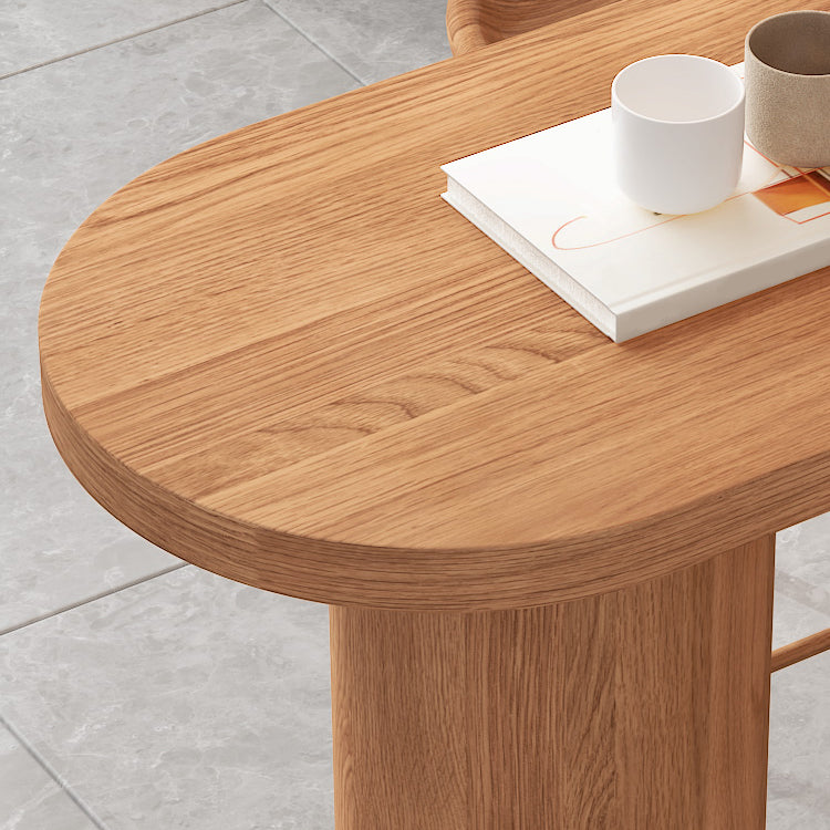 42-Zoll-Höhe Holz Bar Tisch Industriestil Gegerbtes Corners Top Bar Tisch