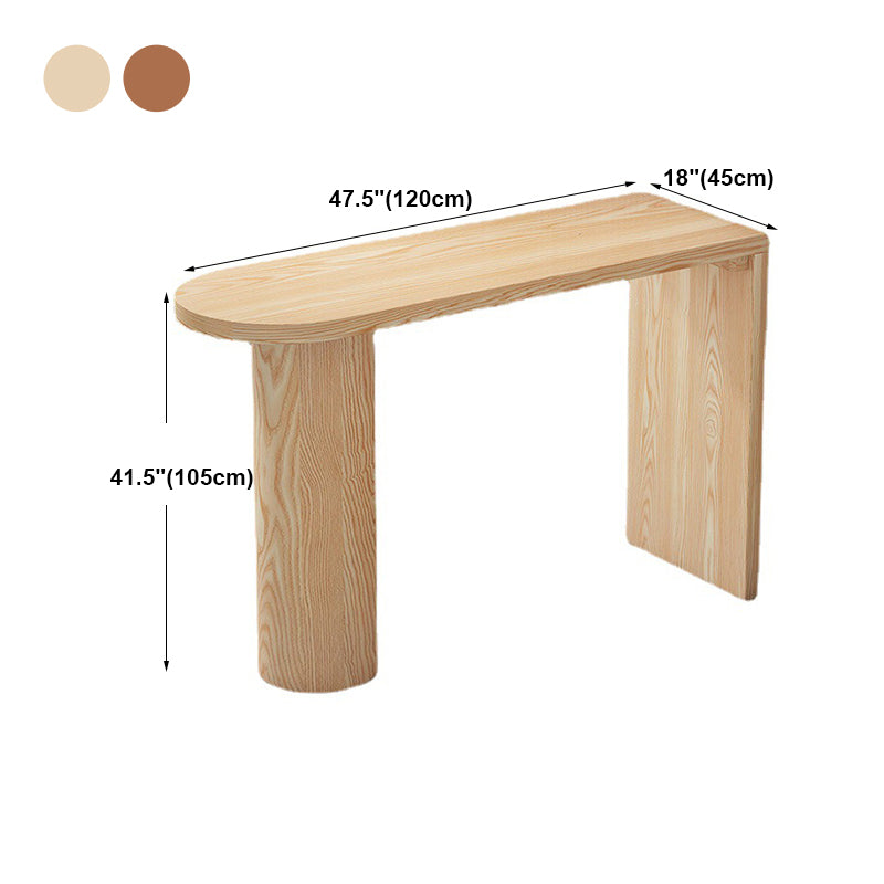 42-Zoll-Höhe Holz Bar Tisch Industriestil Gegerbtes Corners Top Bar Tisch