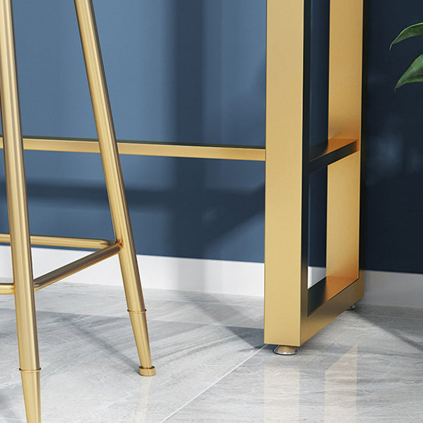 Mesa de comedor de la altura de la altura del rectángulo de caballete