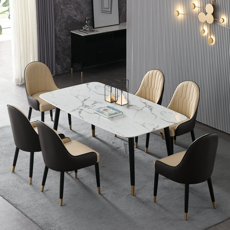 1/2/4/5/7 Pieces Modern Dining Room Set with Rectangle Table Dining Set