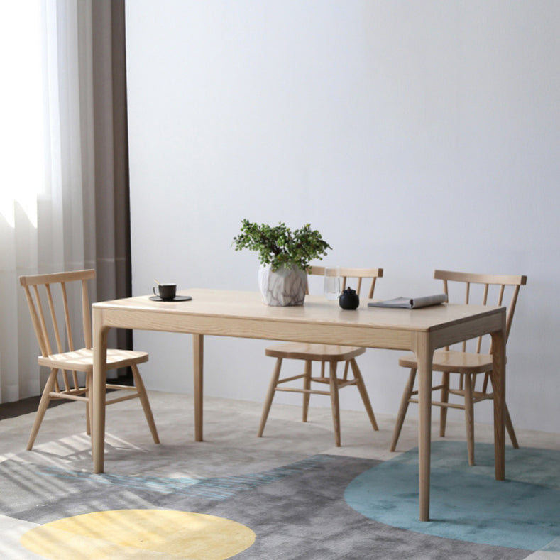 Modern 1/4/5 Pieces Dining Set Ash Wood Dining Table set with Windsor Chairs