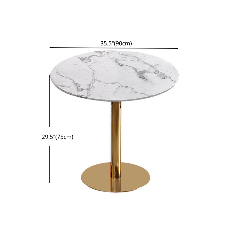 Modern 1/3/5 Pieces Dining Set Faux Marble Dining Table for Home Use