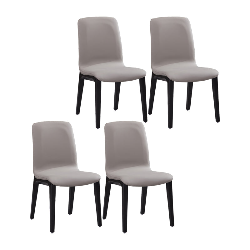Silla de comedor de madera moderna, sillas de comedor de cuero sintético para uso en restaurantes