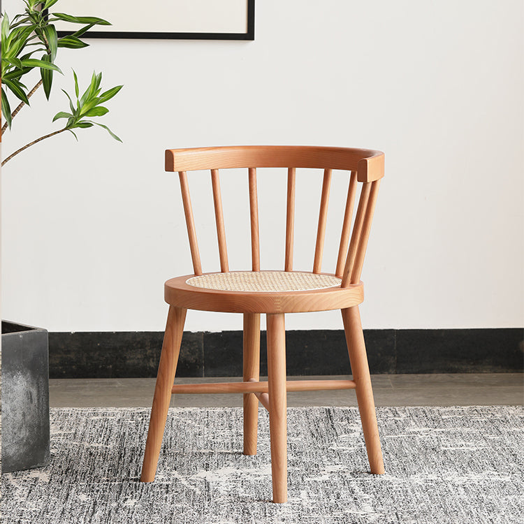 Sillas sin brazos de comedor de madera tradicional, sillas laterales traseras Windsor para uso doméstico