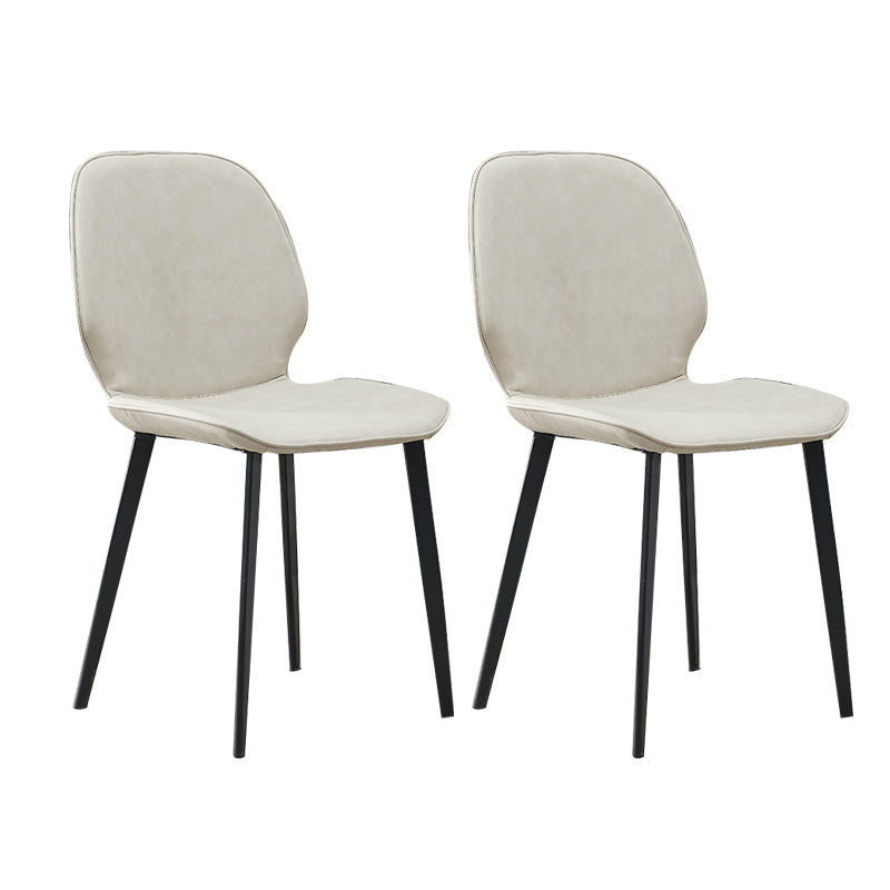 Silla de comedor de metal industrial, sillas de comedor de cuero sintético para uso en restaurantes