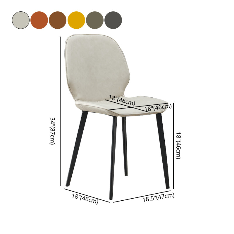 Silla de comedor de metal industrial, sillas de comedor de cuero sintético para uso en restaurantes