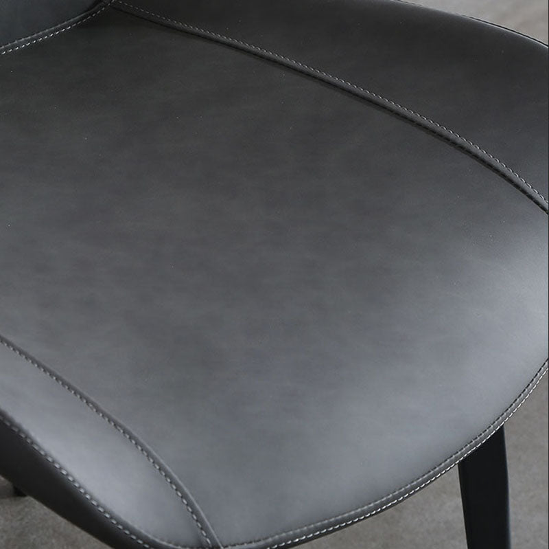Cuir de style contemporain dinant des chaises de bras solides de cuisine de chaises