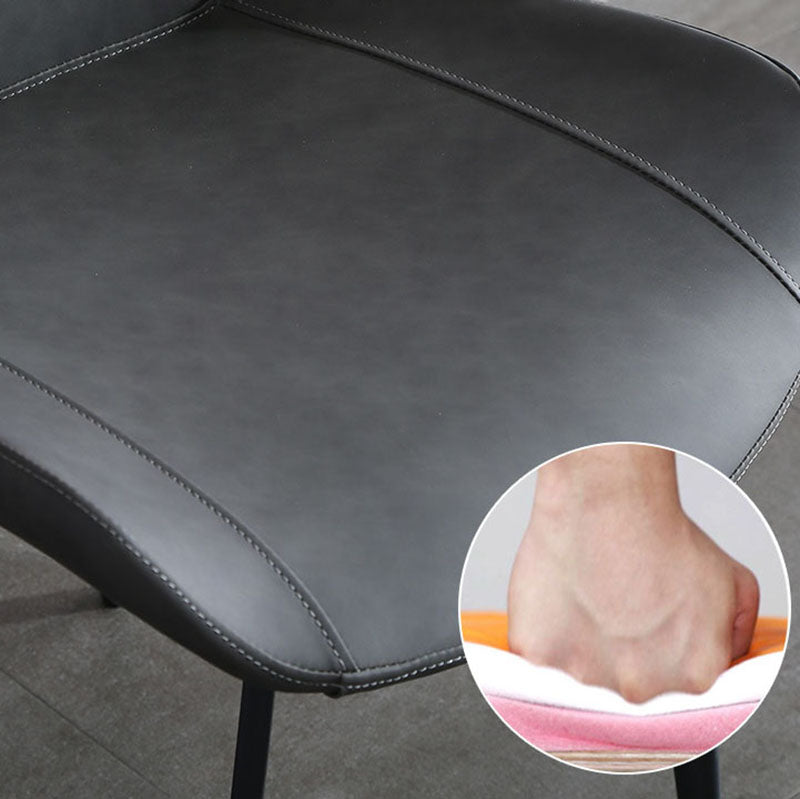 Cuir de style contemporain dinant des chaises de bras solides de cuisine de chaises