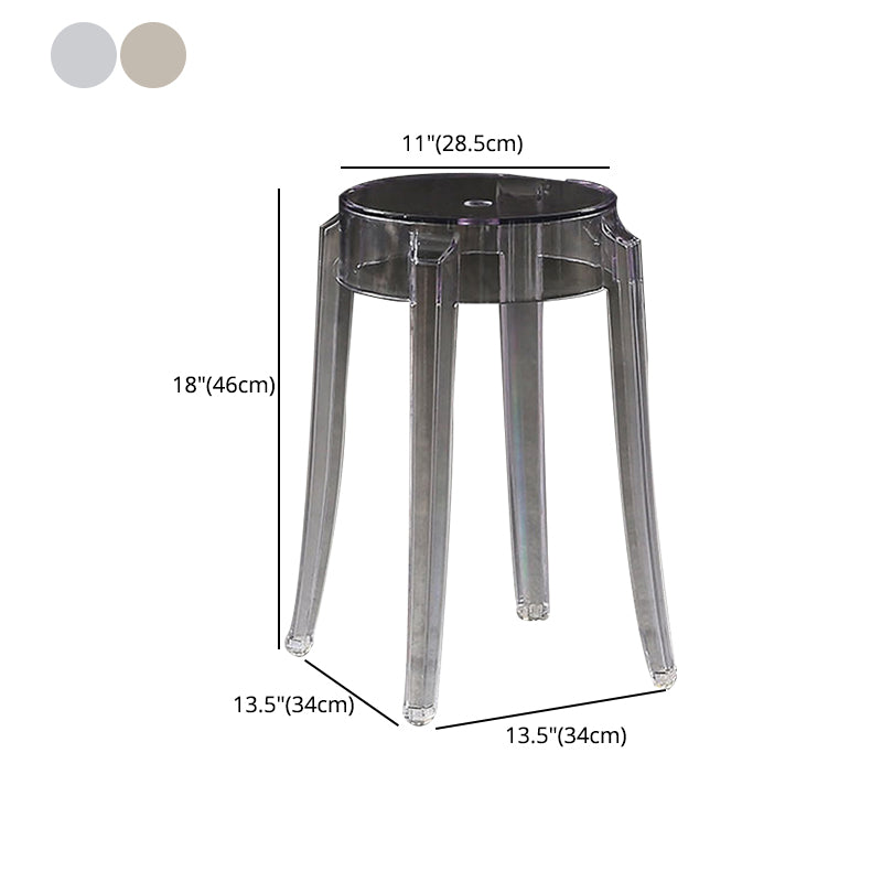 Contemporary Stackable Counter Stools Armless Indoor Bar Stool
