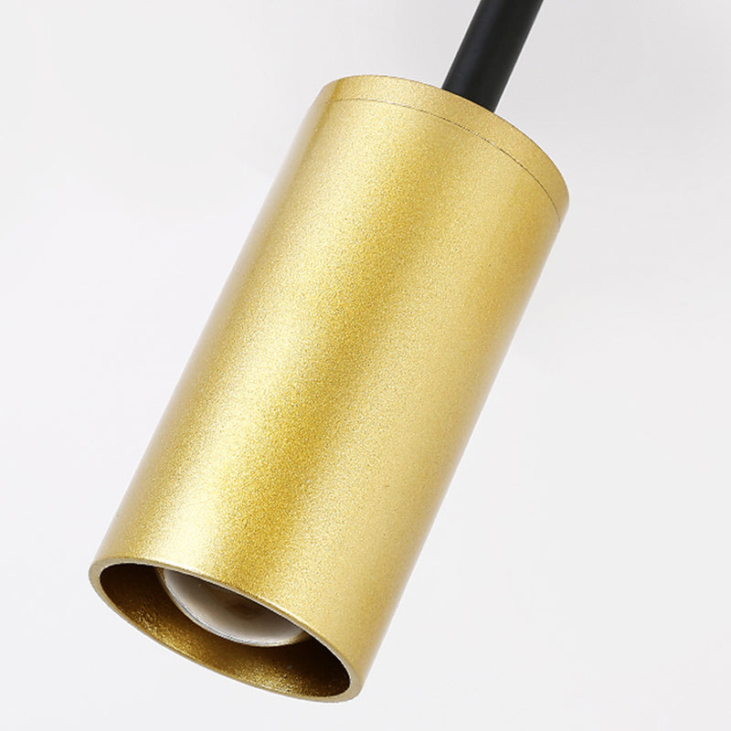 Accesorios de iluminación de la isla de cilindro modernos Luz de metal de lámparas de metal